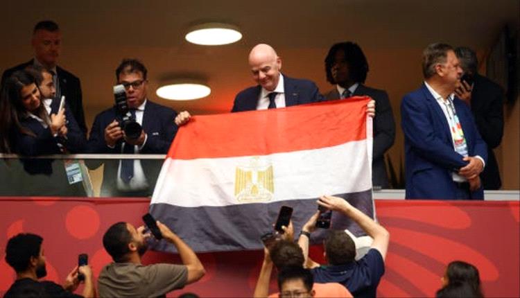 لفتة من إنفانتينو.. علم مصر حاضر رغم وداع المونديال
