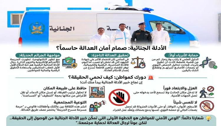 شرطة شبوة تطلق إرشادات مهمة للمواطنين: الحفاظ على مسرح الجريمة يبدأ من وعيك