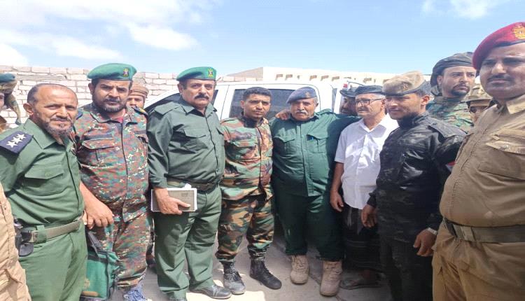 قيادة أمن لحج تُنجز عملية تسليم واستلام لإدارة أمن يافع لبعوس
