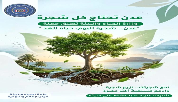 وزارة المياه والبيئة تطلق حملة توعوية للحفاظ على الأشجار في عدن
