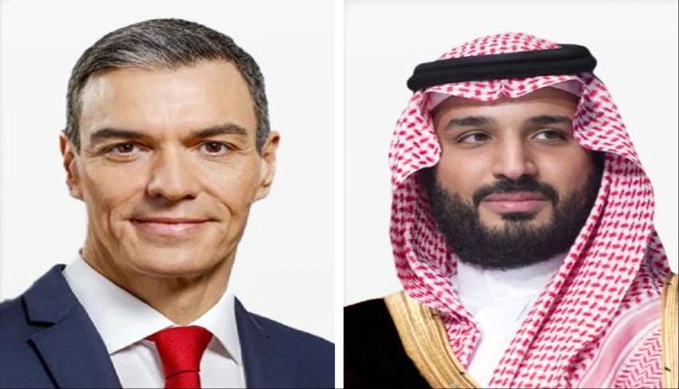 ولي العهد السعودي ورئيس وزراء إسبانيا يبحثان تعزيز التعاون وتطورات المنطقة