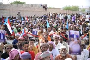 بدء فعاليات مليونية التصعيد ضد الوصاية في مدينة سيئون