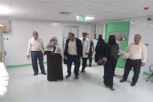 وفد من وزارة الصحة يتفقد معوقات افتتاح قسم الغسيل الكلوي بمستشفى الرازي في أبين