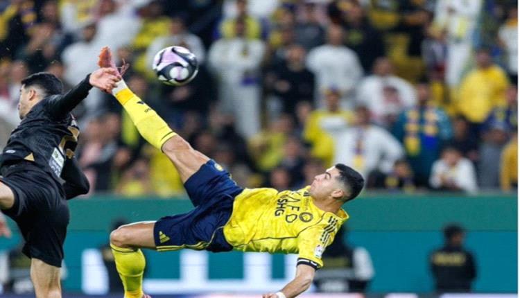 هدف مقصي مذهل لرونالدو يتوج كأفضل هدف في الدوري السعودي