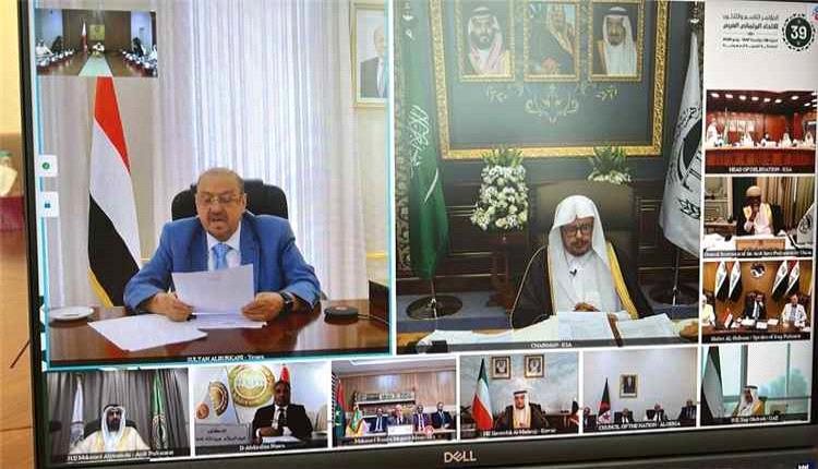 البركاني يؤكد من المؤتمر البرلماني العربي أهمية توحيد المواقف العربية لمواجهة التحديات الإقليمية