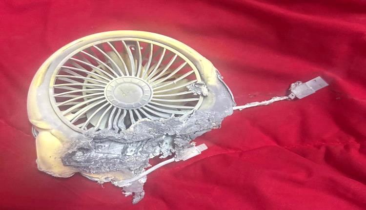 أكاديمية بجامعة عدن تنبه إلى مخاطر المراوح المحمولة مجهولة الجودة بعد حادثة إصابة