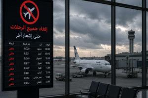 إيران تمدد تعليق الرحلات الجوية وسط تصاعد التوترات الأمنية