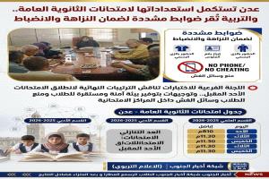 عدن تُكمل استعداداتها لامتحانات الثانوية العامة وتُشدّد إجراءات الانضباط داخل المراكز