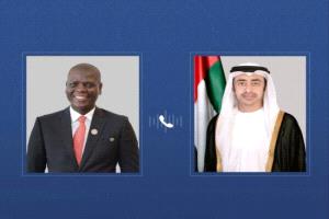 وزيرا خارجية الإمارات وجنوب أفريقيا يبحثان التطورات الإقليمية وتعزيز التعاون المشترك