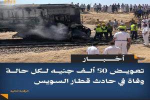 الرقابة المالية تعتمد تعويضات لضحايا حادث قطار السويس