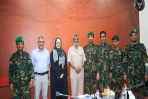 اللواء الجمالي يبحث مع الصليب الأحمر الدولي تعزيز التعاون الإنساني في عدن