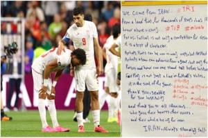 بعد مواجهة مصر.. منتخب إيران يودّع غرفة الملابس برسالة تحمل أبعادًا رياضية وإنسانية