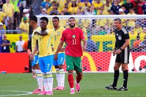 المغرب يستهل مشواره بالتعادل الإيجابي مع البرازيل
