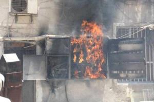 إخماد حريق كهربائي في عمارة سكنية بالمعلا دون تسجيل إصابات