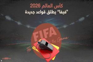 الفيفا" يقر تطبيق 6 قواعد تحكيمية جديدة في مونديال 2026