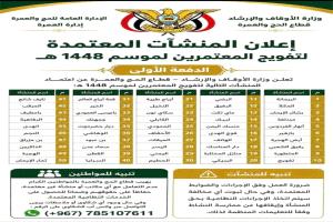 الأوقاف تعلن اعتماد أولى شركات العمرة لموسم 1448هـ وتدعو للحجز عبر الجهات المرخصة