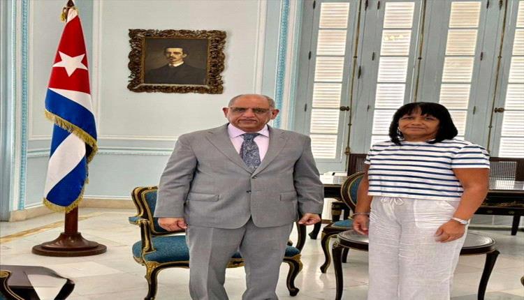 السفير ناشر يبحث في هافانا تطورات الأوضاع في اليمن وتعزيز العلاقات مع كوبا