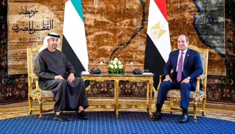السيسي ومحمد بن زايد يتضامنان ضد الاعتداءات الإيرانية ويؤكدان أهمية الحوار