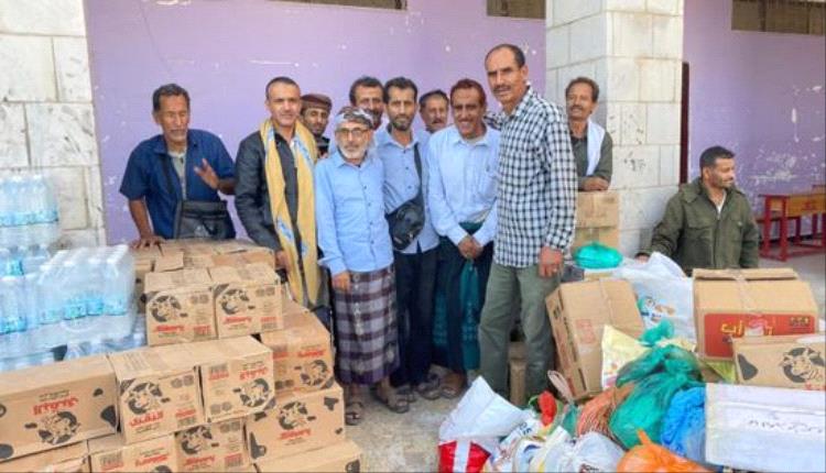 مديرية جحاف تطلق قافلة غذائية لدعم أبطال القوات الجنوبية