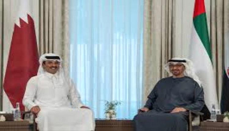 محمد بن زايد وتميم يناقشان الأمن الإقليمي وتعزيز التعاون الخليجي