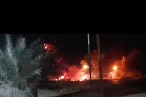 سيئون تهتز.. انفجارات وحريق محل خردة يثير الذعر بين السكان