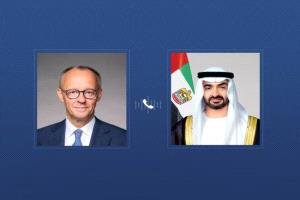 محمد بن زايد وميرتس: حوار ألماني إماراتي لوقف التصعيد وتحقيق الاستقرار الإقليمي