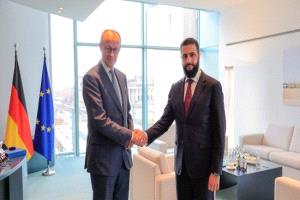 الرئيس السوري والمستشار الألماني يطلقان برنامج الهجرة الدوارة