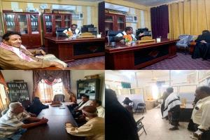 أبين: الخدمة المدنية تتفقد انتظام العمل بعد عيد الفطر في خنفر