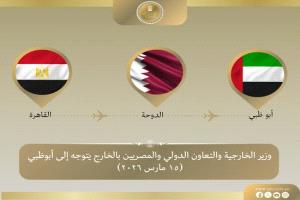 وزير الخارجية المصري في الإمارات لتعزيز التنسيق ضد التصعيد الإقليمي