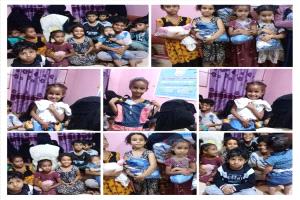 فرحة العيد تصل لأيتام الحبيلين عبر مؤسسة نساء ردفان