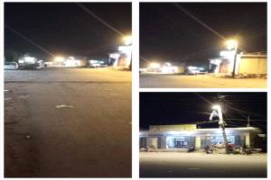 شقرة تنير شارعها الرئيسي بعد سنوات من الظلام