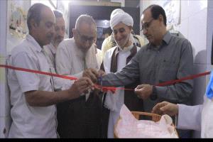 المفلحي يدشن المخيم الطبي المجاني للأمراض المزمنة في مركز الهجرة الطبي الخيري بالمنصورة
