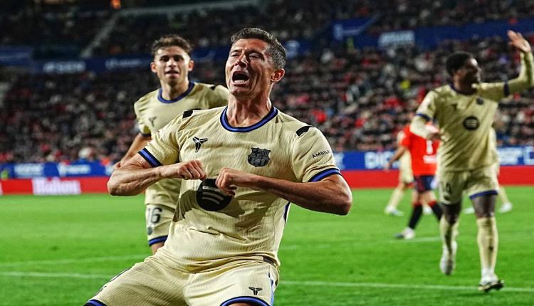 برشلونة يقترب من حسم لقب الدوري الإسباني بعد فوزه القاتل على أوساسونا