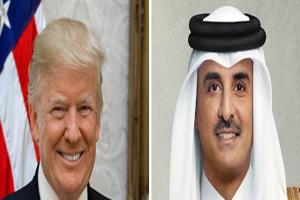 أمير قطر والرئيس الأميركي يبحثان المساعي الرامية لتثبيت التهدئة