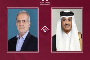 أمير قطر يحث إيران على تعزيز الحوار واستمرار التفاوض