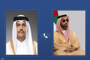 طحنون بن زايد ورئيس وزراء قطر يبحثان التطورات الإقليمية