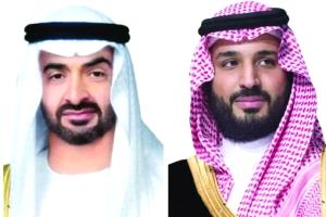 ولي العهد السعودي والرئيس الإماراتي يستعرضان هاتفياً المستجدات الإقليمية