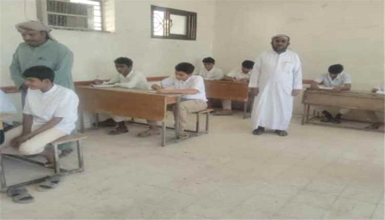 انطلاق اختبارات الشهر الأول وطباعة الكتب الناقصة بمدرسة بحيرة للتعليم الأساسي في شبام حضرموت