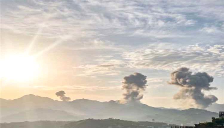 غارات جوية تستهدف مواقع حوثية شرقي تعز