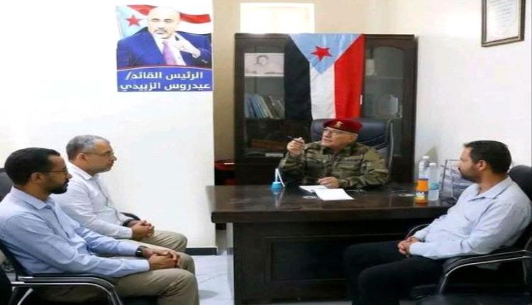 انتقالي الضالع يبحث مع الصليب الأحمر تعزيز المساعدات الإنسانية للمواطنين