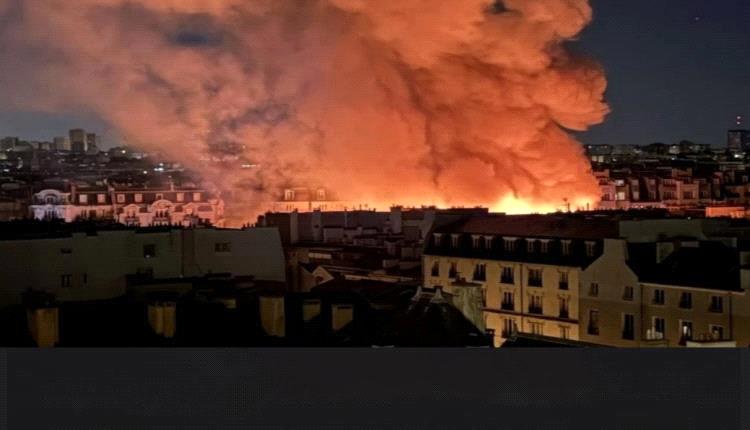 حريق مدمر يلتهم سوق “الأطفال الحمر” التاريخي في باريس ويخلف أضرارًا واسعة