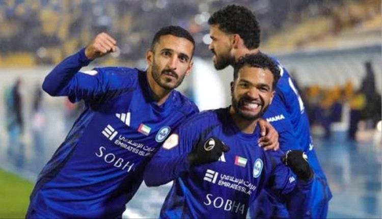 النصر يهزم حتا بثنائية ويعزز رصيده في الدوري الإماراتي