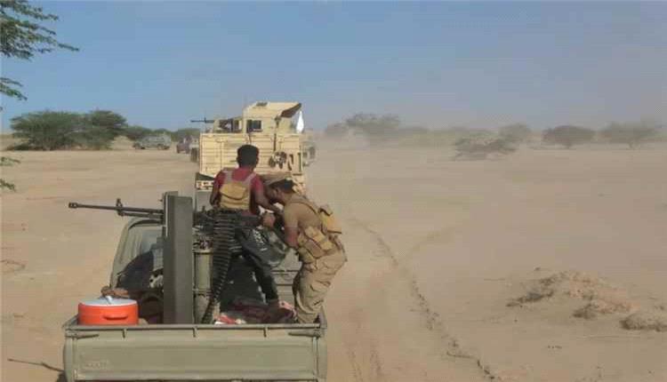 تقدم ميداني لقوات العمالقة ودرع الوطن في جبهة باب المندب بدعم جوي من التحالف