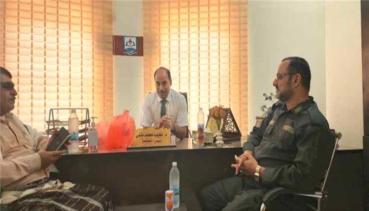 مدير أمن الضالع يزور جامعة خليج عدن الدولية لبحث تعزيز التعاون الأمني والأكاديمي