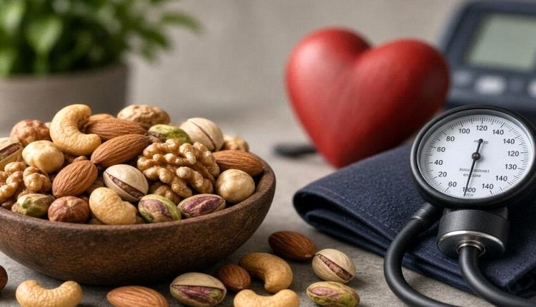 دراسة: تناول المكسرات يومياً قد يقلل خطر الإصابة بارتفاع ضغط الدم