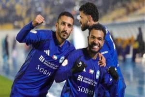 النصر يهزم حتا بثنائية ويعزز رصيده في الدوري الإماراتي