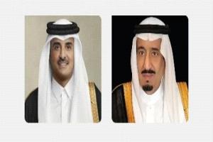 خادم الحرمين يوجه دعوة لأمير قطر للمشاركة في القمة الخليجية الأوروبية الثانية
