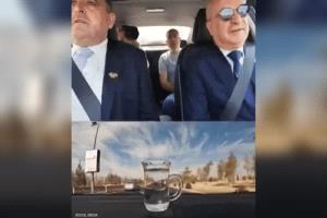 بكوب ماء.. وزير النقل السوري يختبر طريق مطار دمشق