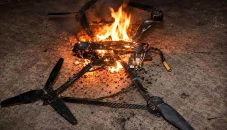 إسقاط مسيّرة حوثية في جبهة مقبنة غربي تعز