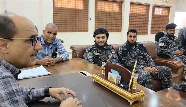 مدير عام دار سعد يبحث مع قيادة حرس المنشآت تعزيز حماية المرافق الحكومية